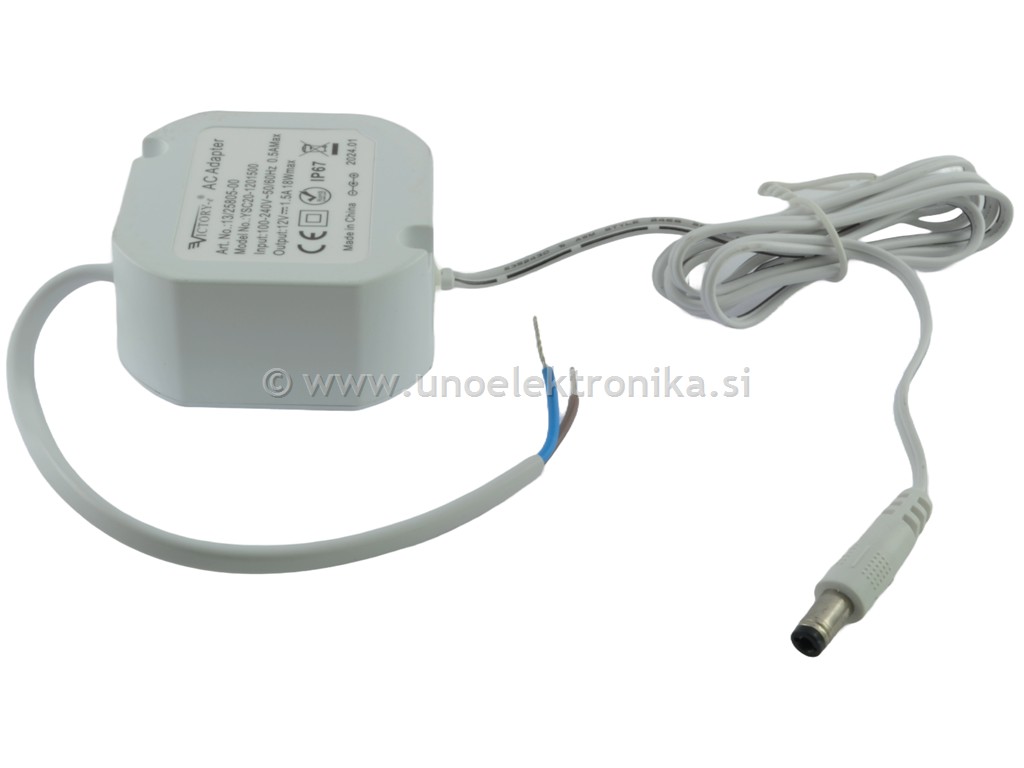 NAPAJALNIK SWITCHING 230VAC 12VDC 1,5A