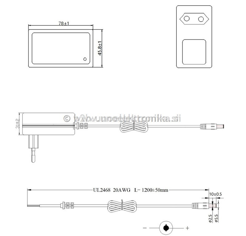 NAPAJALNIK SWITCHING 230VAC 12VDC 2A