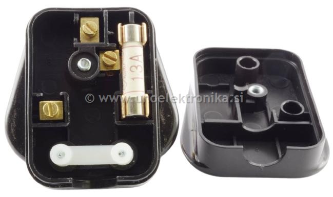 VTIKAČ ANGLEŠKI ( UK ) 13A ČRNI