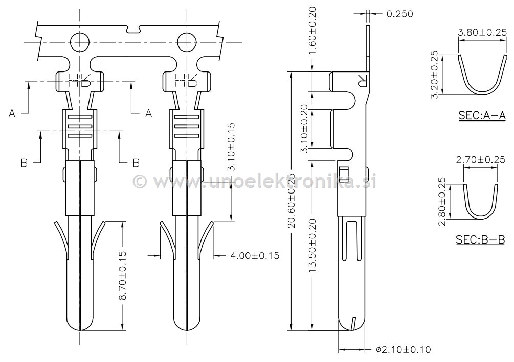 PIN MOŠKI MATE N-LOK AWG 20-18