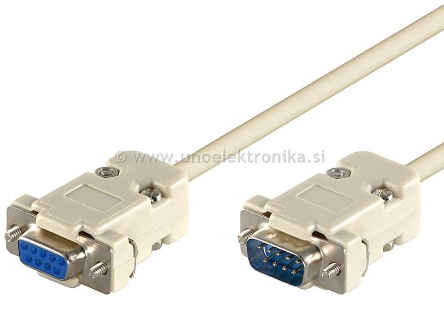 KABEL VTIKAČ SUB 9p. - VTIČNICA SUB 9p.